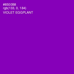 #8500B8 - Violet Eggplant Color Image